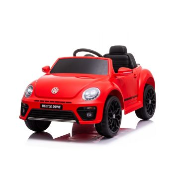 Volkswagen Elektrisk Barnbil Beetle Dune Med Fjärrkontroll 12V Röd