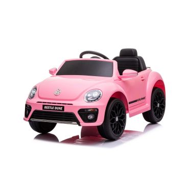 Volkswagen Elektrisk Barnbil Beetle Dune Med Fjärrkontroll 12V rosa