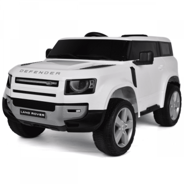 Range Rover Elektrisk Barnbil Defender Med Fjärrkontroll 12V vit
